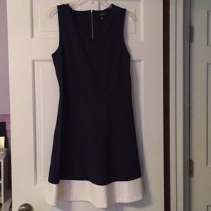 The Limited Navy V neck Dress